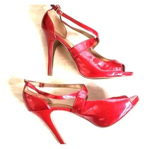 Carlos Santana Red Salsa Heels